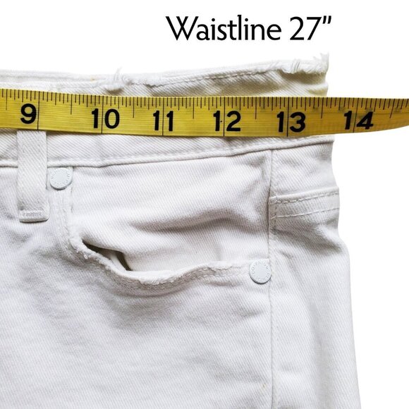 PAIGE Verdugo Ankle Skinny Jean Raw Hems Distressing Size 27 - Picture 11 of 16